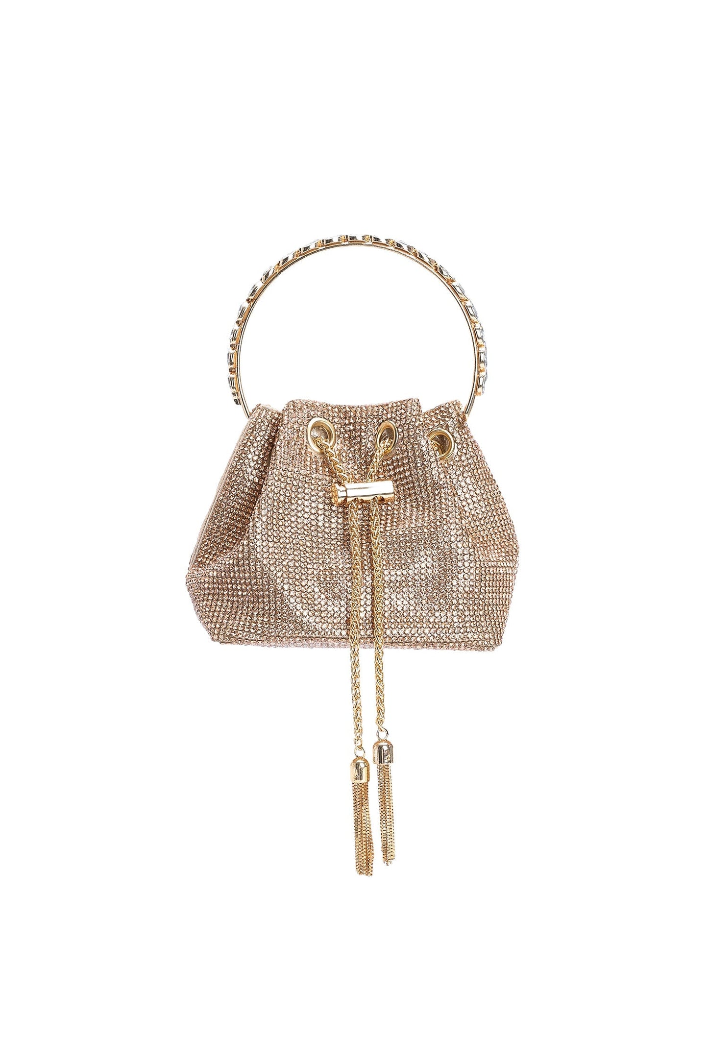 Borsa con manico a frange Makila Diamante