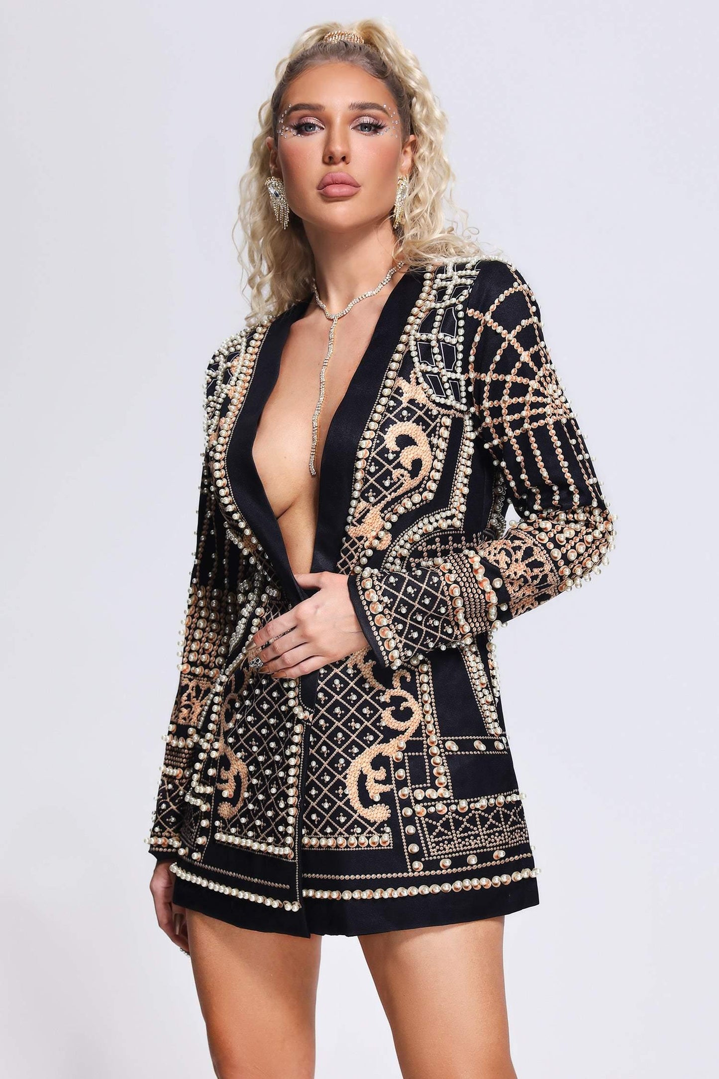 Abito blazer con perle Dole