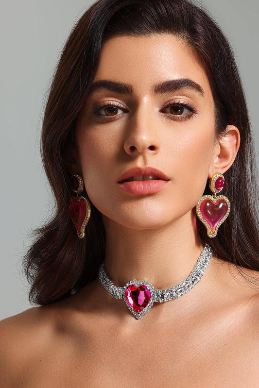 Collana di diamanti a forma di cuore Selly