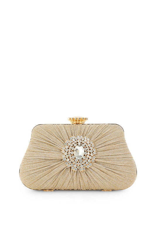 Pochette Fero con diamante plissettato