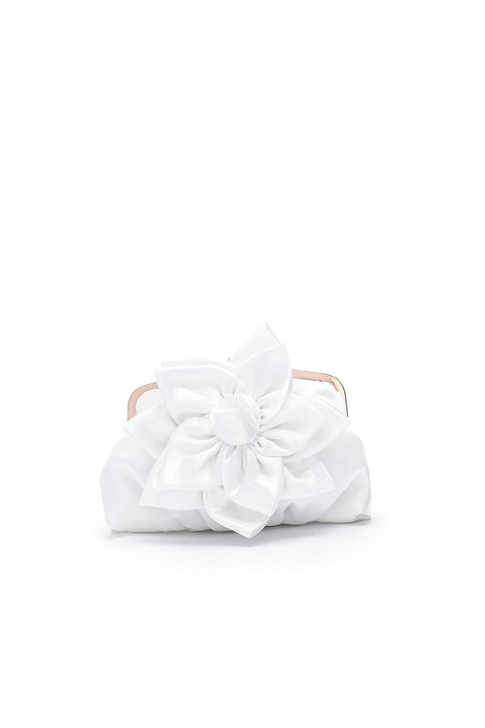 Pochette con fibbia fiore Finch