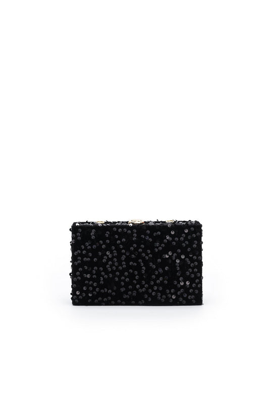 Pochette a catena con paillettes Kandiss
