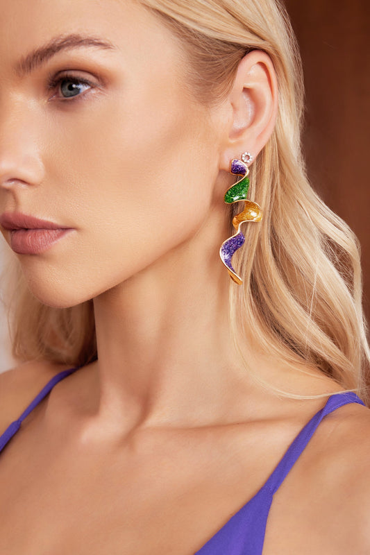 Orecchini Ode Contrast Color Line
