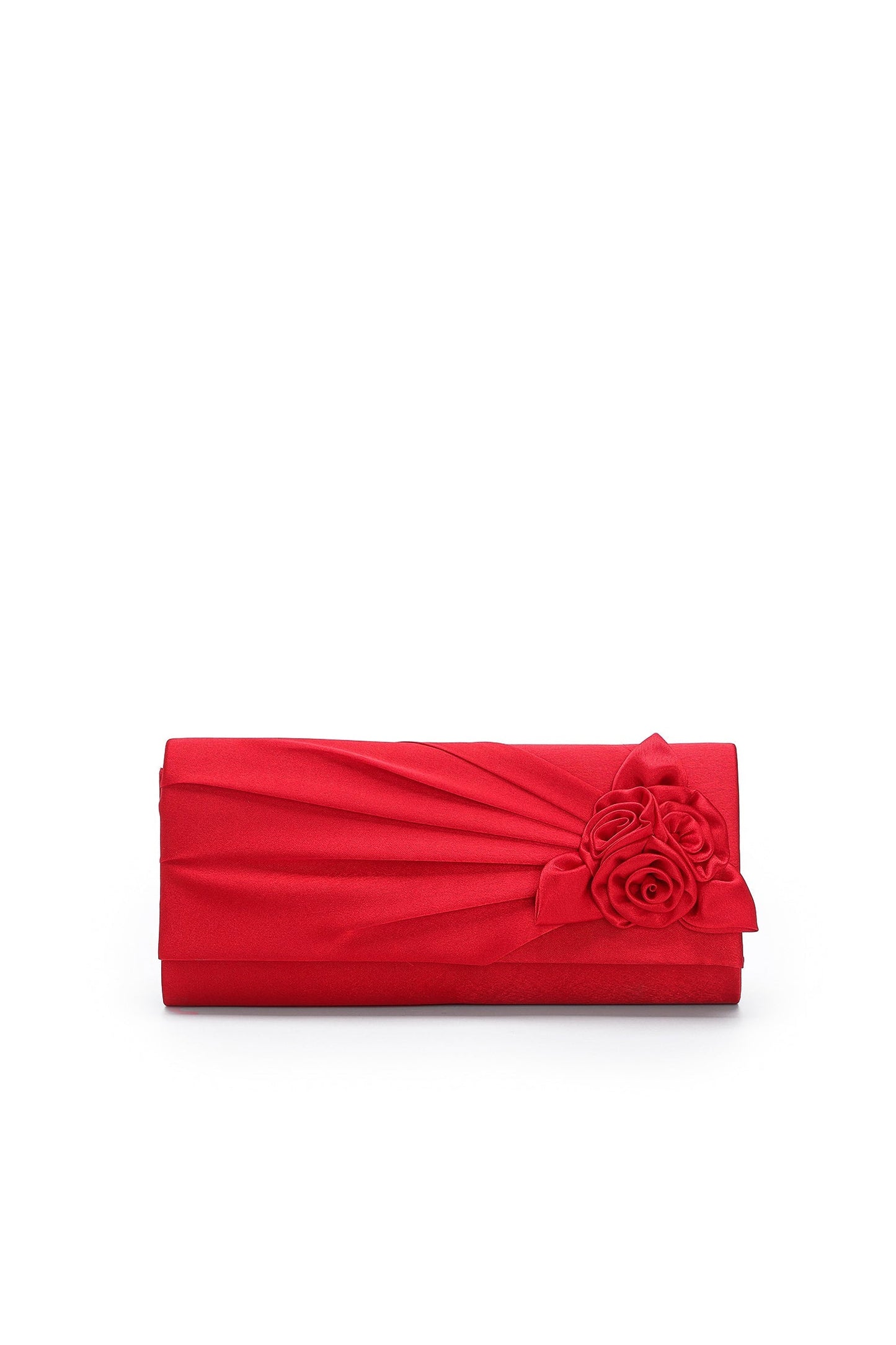 Pochette con fiori triangolari plissettati Susel