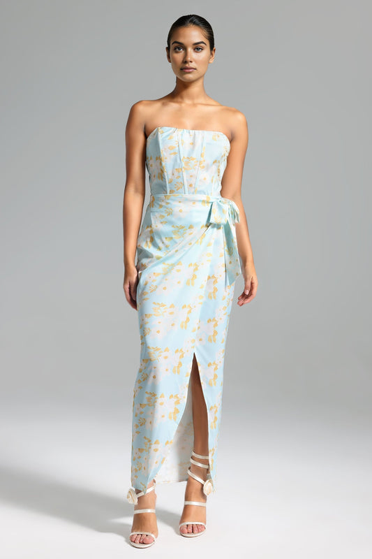 Abito con spacco floreale Winiva