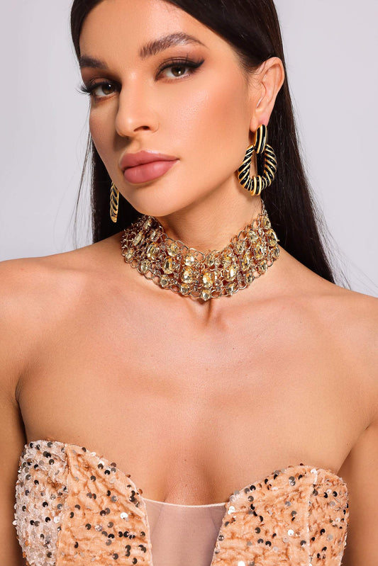 Collana con strass Sandra