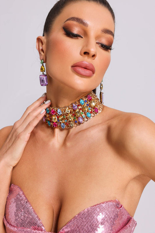 Collana Veronica con strass